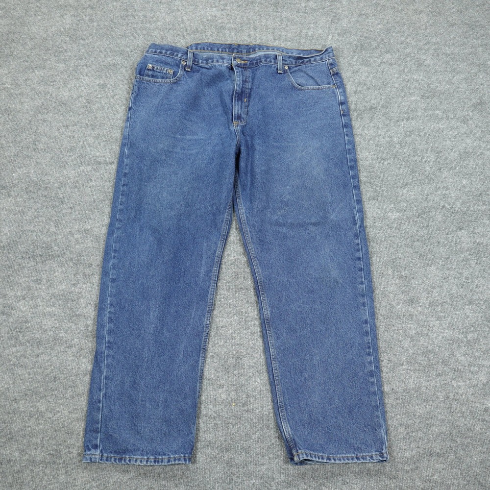 Members Mark Jeans Mens 42x30‎ Blue Straight Leg Medium Wash Denim Cotton